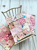 1930s Dollhouse Small Pink Quilt, 1:12 scale, maileg mice furniture, modern dollhouse, dollhouse bedding