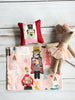 Small Dollhouse Nutcracker Quilt - Miniature Bedding Set - Maileg Mouse