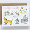 Orange County California Greeting Card