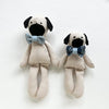 Handmade Plush Toy / Big Pug with bow tie
