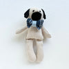 Handmade Plush Toy / Mini Pug with bow tie