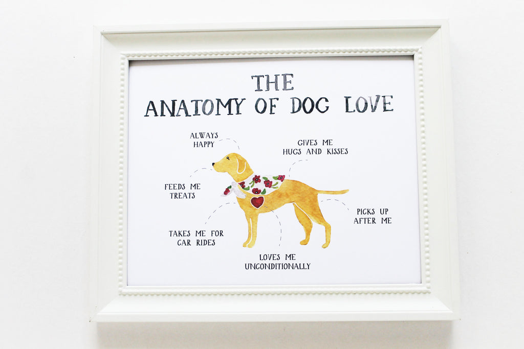 Anatomy of Dog Love Print