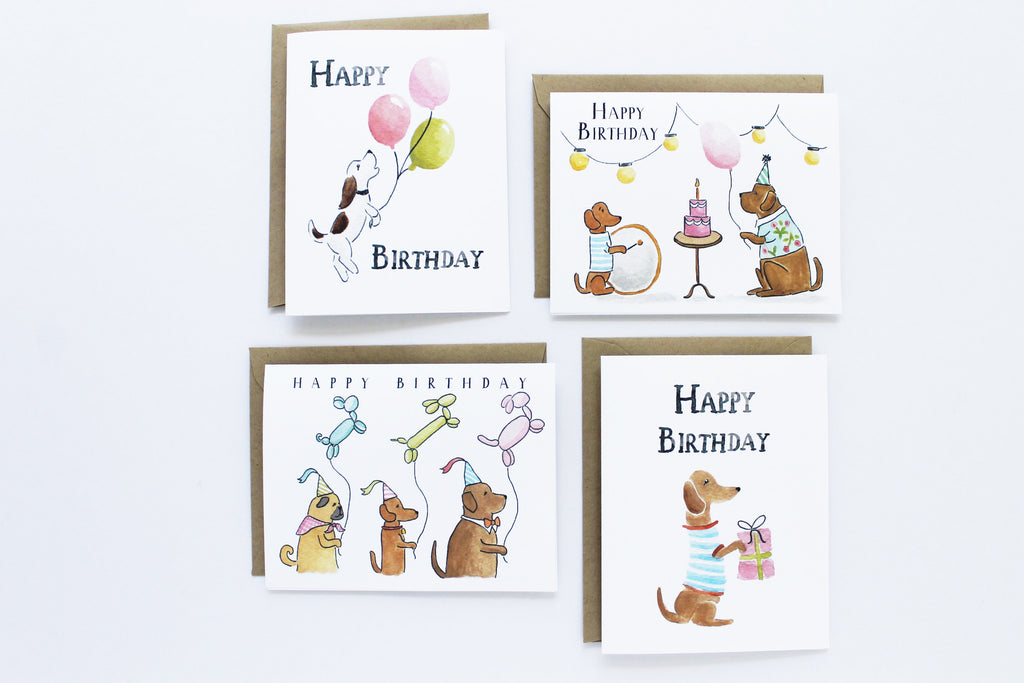 Assorted Birthday Dogs Set