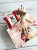 Small Dollhouse Nutcracker Quilt - Miniature Bedding Set - Maileg Mouse