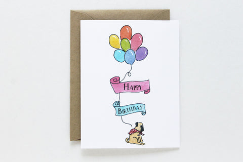 Happy Birthday Balloons Card