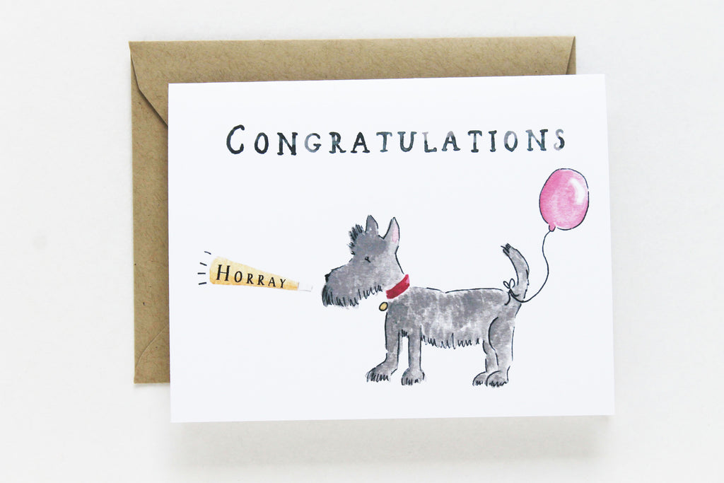 Congratulations Dog Card