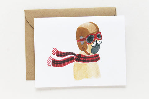 World Traveler Pug Card