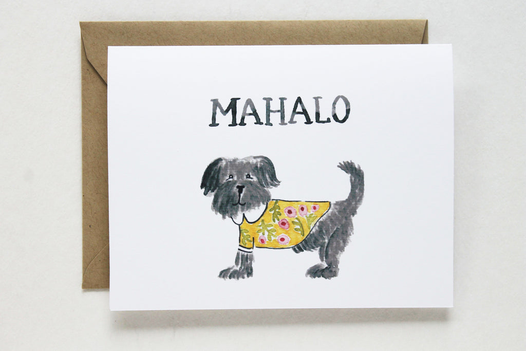 Mahalo Thank You card