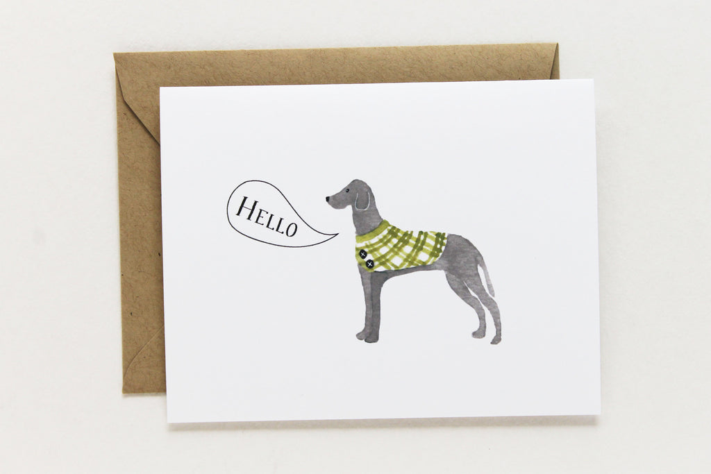 Hello Great Dane Card