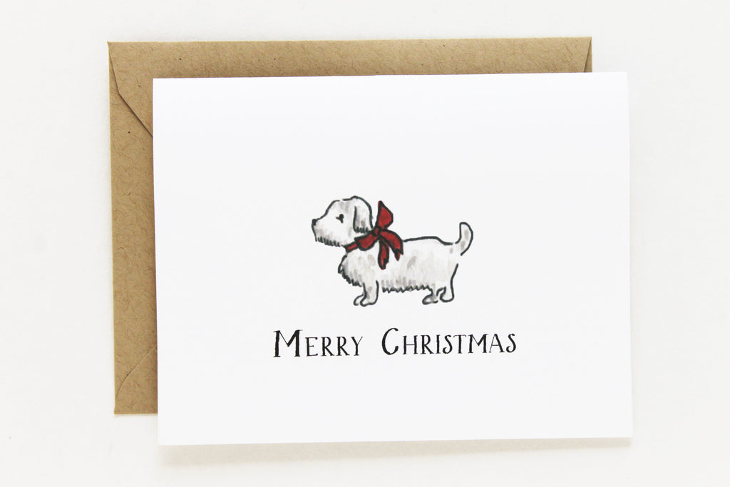 Christmas Westie Card