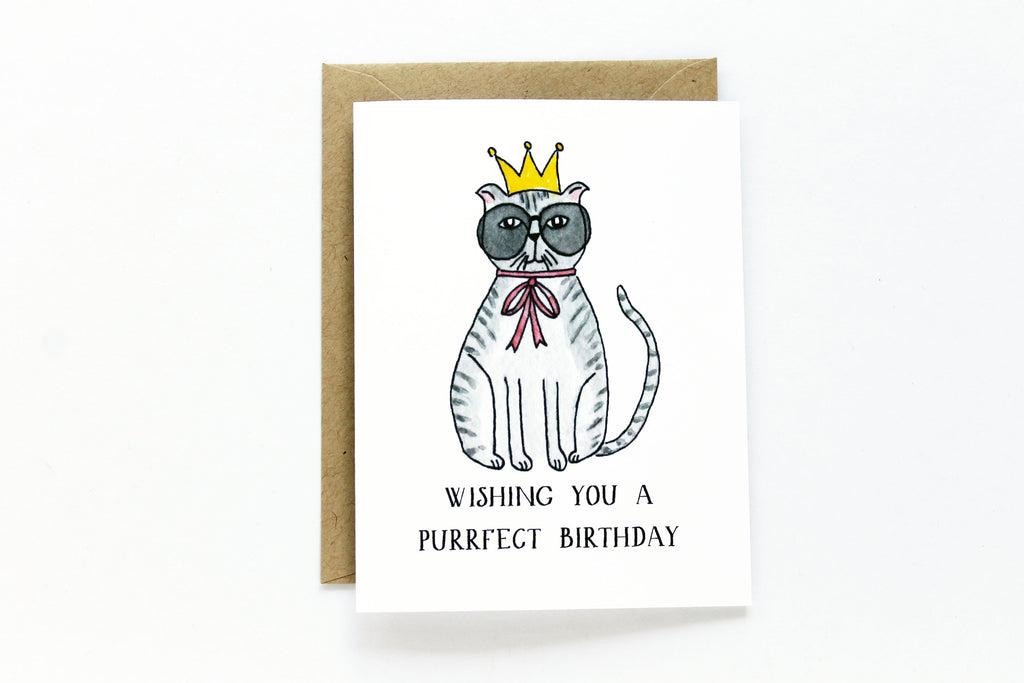 Purrfect Birthday Card